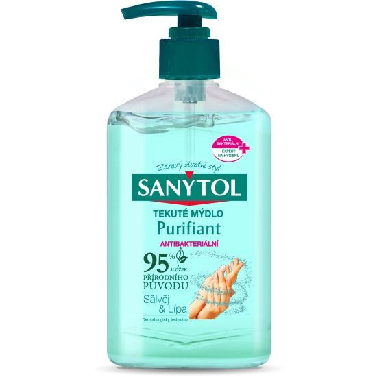 Mýdlo tekuté Sanytol Purifiant šalvěj a lípa 250ml