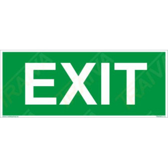 EXIT - nápis Samolepka 200 x 80 mm tl. 0.1 mm