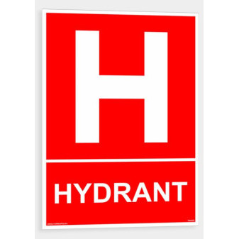 Hydrant s textem Plast 148 x 210 mm (A5) tl. 2 mm