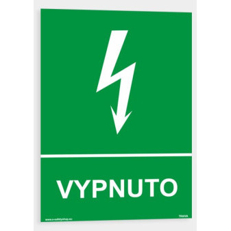 Vypnuto Samolepka 210 x 297 mm (A4) tl. 0.1 mm