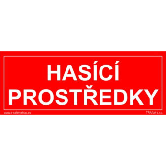 Hasicí prostředky Samolepka 210 x 80 mm tl. 0.1 mm