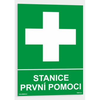 Stanice první pomoci Plast 148 x 210 mm (A5) tl. 2 mm