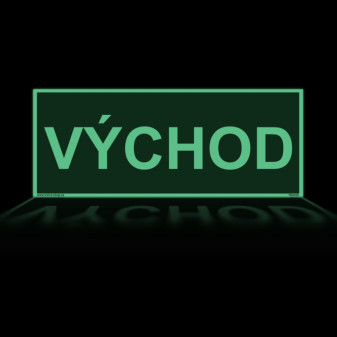 VÝCHOD Plast 200 x 75 mm tl. 1.1 mm - fotoluminiscenční