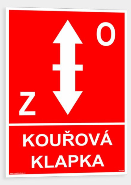 Kouřová klapka Samolepka 148 x 210 mm (A5) tl. 0.1 mm