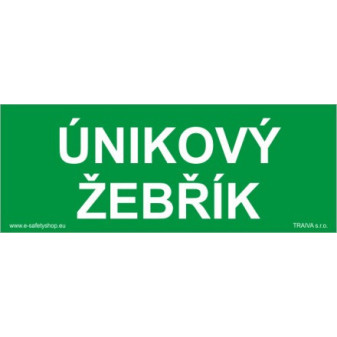 Únikový žebřík Samolepka 210 x 80 mm tl. 0.1 mm