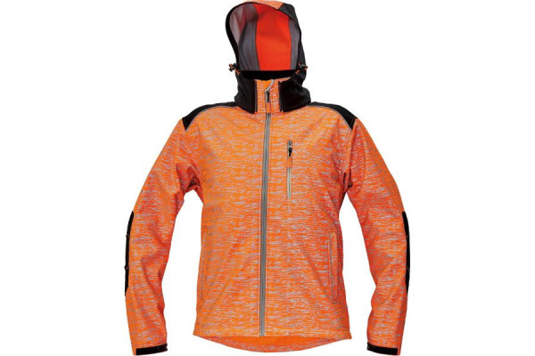 KNOXFIELD printed softshell červená 3XL