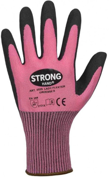 Rukavice Flexter Lady pink povrstvené vel. 7