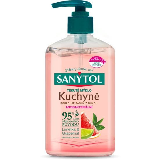 Mýdlo tekuté Sanytol kuchyně limetka a grapefruit 250ml