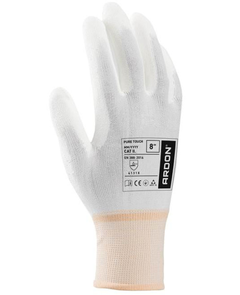 Máčené rukavice ARDON®PURE TOUCH WHITE 07/S | A8008/07